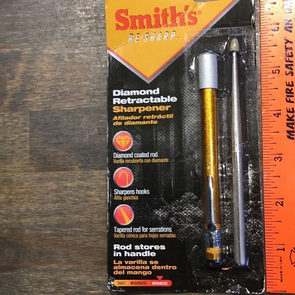 Smith’s diamond coated sharpener for kitchen or tacklebox